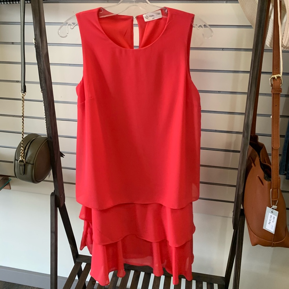 bright pink dress